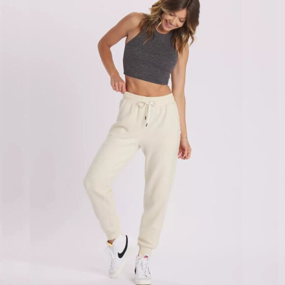 feat Ultra Soft BlanketBlend Jogger Sweatpants, Cream M (Unisex) NWT - Picture 1 of 13